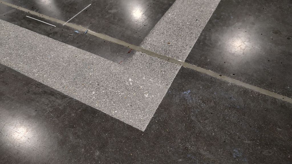 Industrial warehouse line striping with shot blast prep, Baltimore, MD